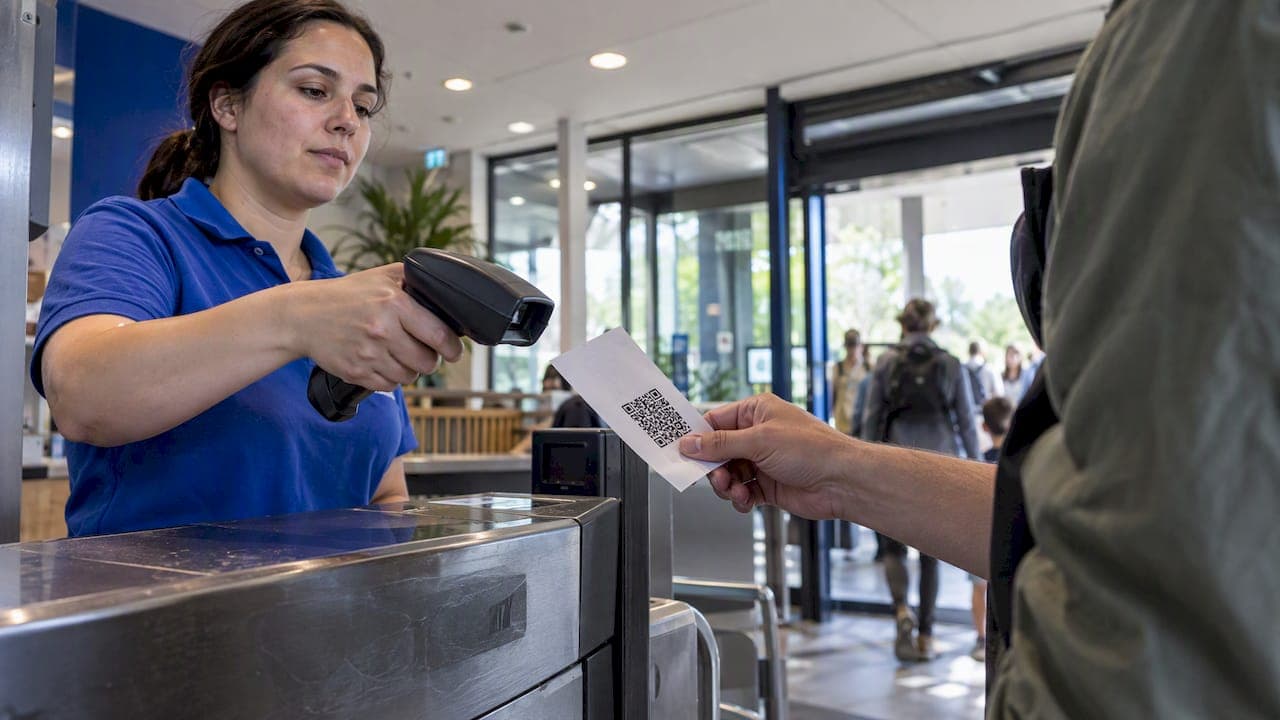 Wat doet de barcode of QR-code op een ticket precies?